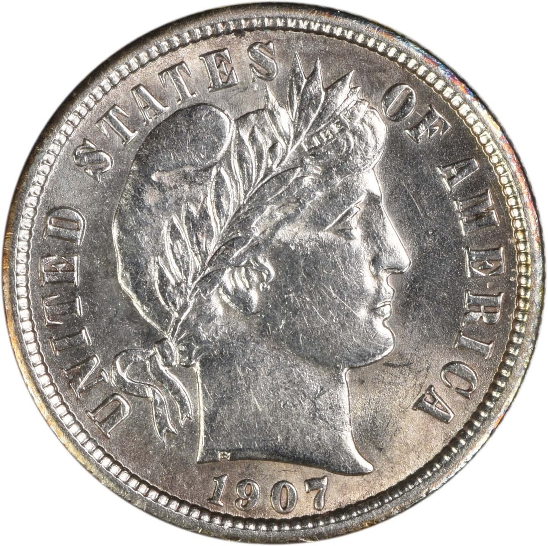 1907 Barber 10C Silver Dime BU Uncertified (1 of 2)