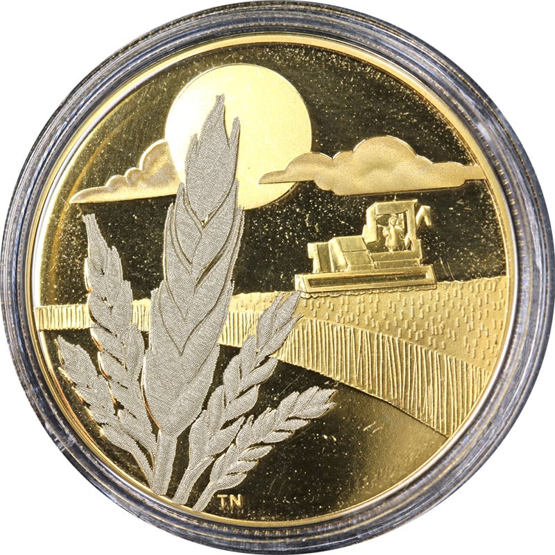 2003 Canada 14kt Gold $100 Proof Breadbasket Coin COA 1/4oz (1 of 2)