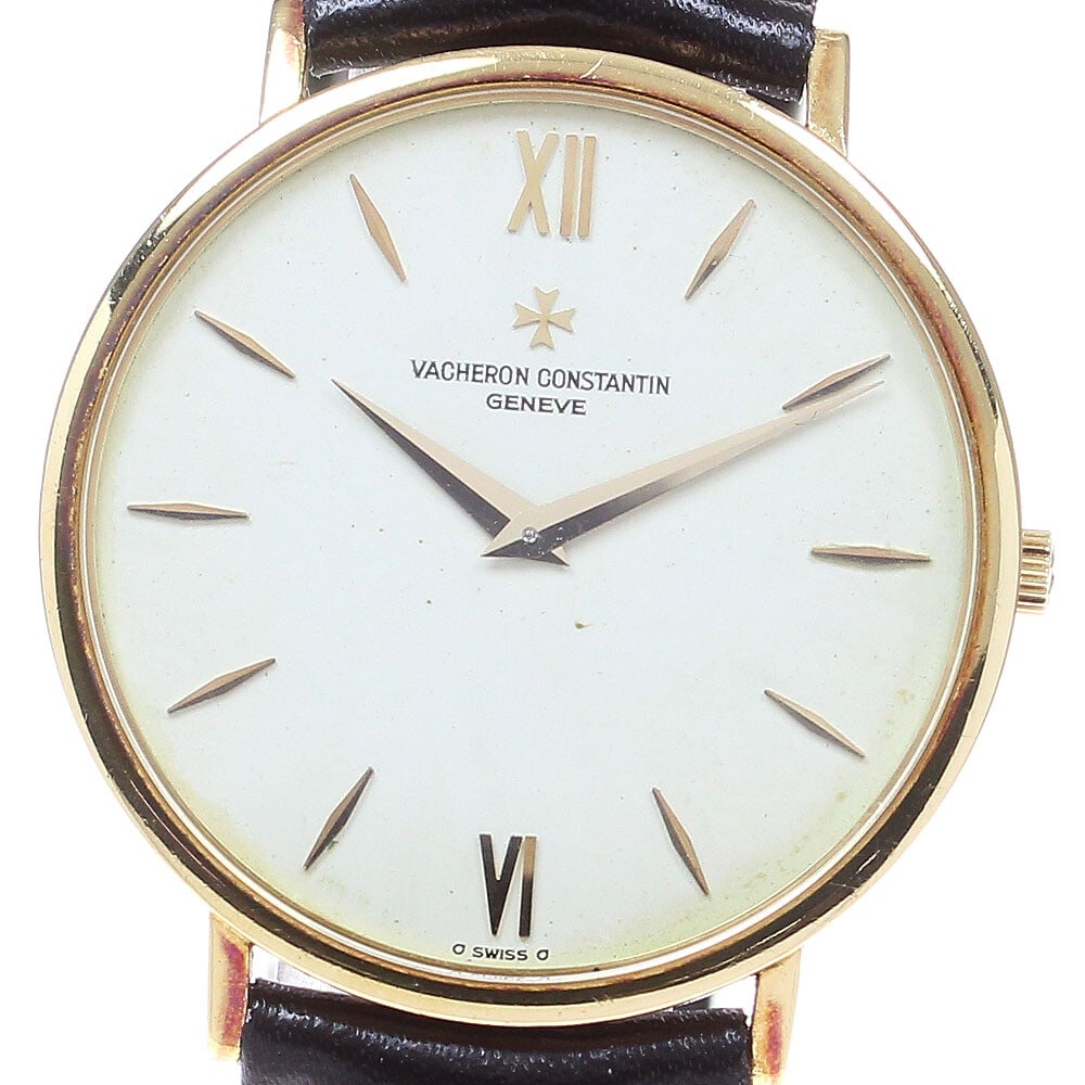 Vacheron Constantin Patrimony K18YG Vintage Manual Winding Men's Watch: Vacheron Constantin Patrimony K18YG Vintage Manual Winding Men's Watch Introducing the Vacheron Constantin Patrimony K18YG Vintage Men's Watch, a timeless piece of horological craftsmanship. This exqu