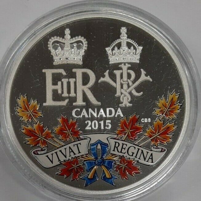 2015 Canada 20 Dollar Silver Proof Coin A Historic Reign (1 of 2)