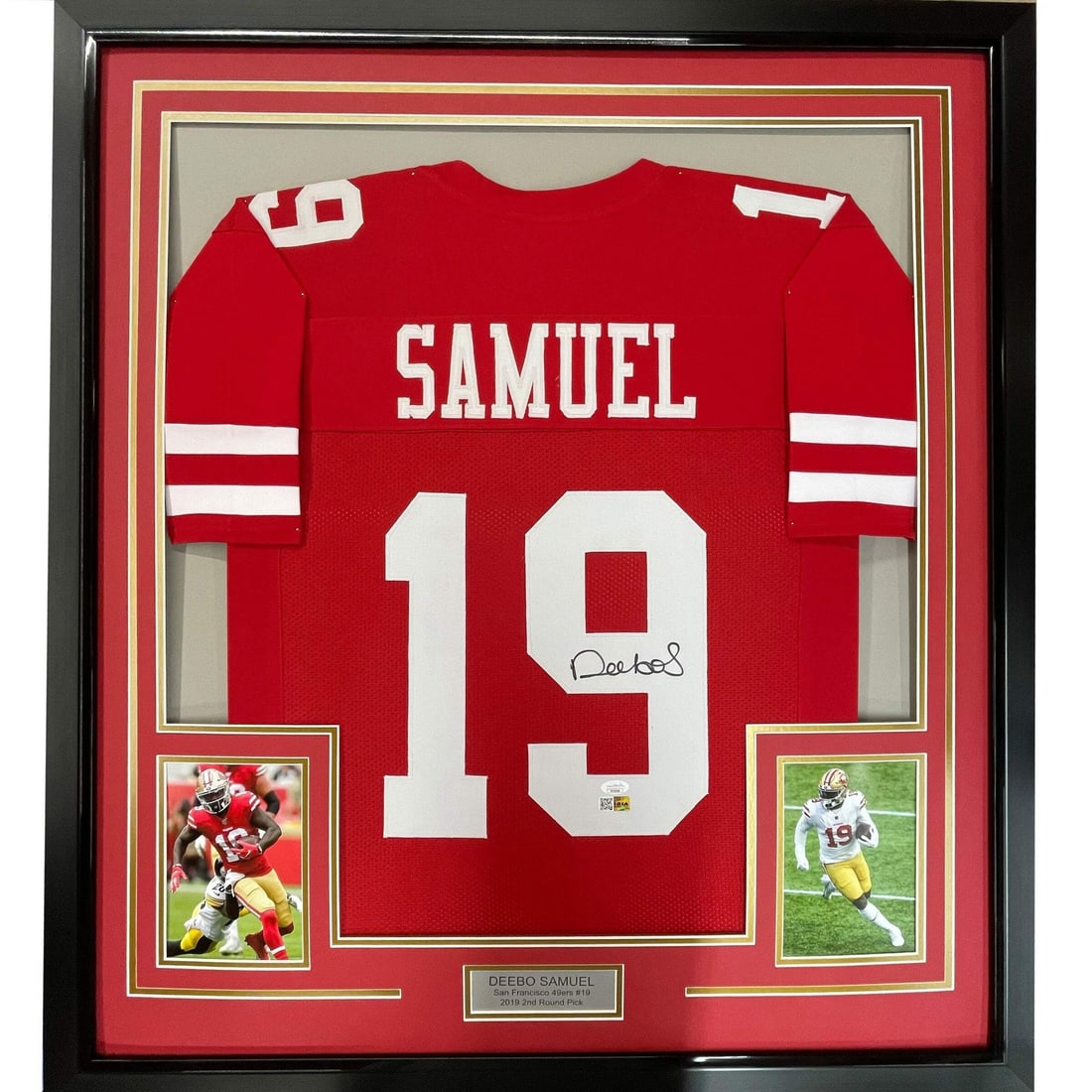 Framed Deebo Samuel Autographed Jersey 33x42 San Francisco 49ers JSA COA (1 of 2)