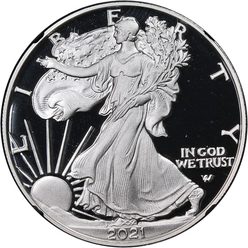 2021-W Silver American Eagle Type 2 NGC PF70 UCAM 1st Day (1 of 4)