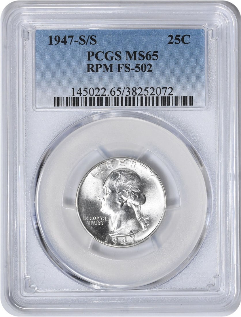 PCGS MS65 1947 San Francisco Washington Quarter RPM FS-502 (1 of 2)