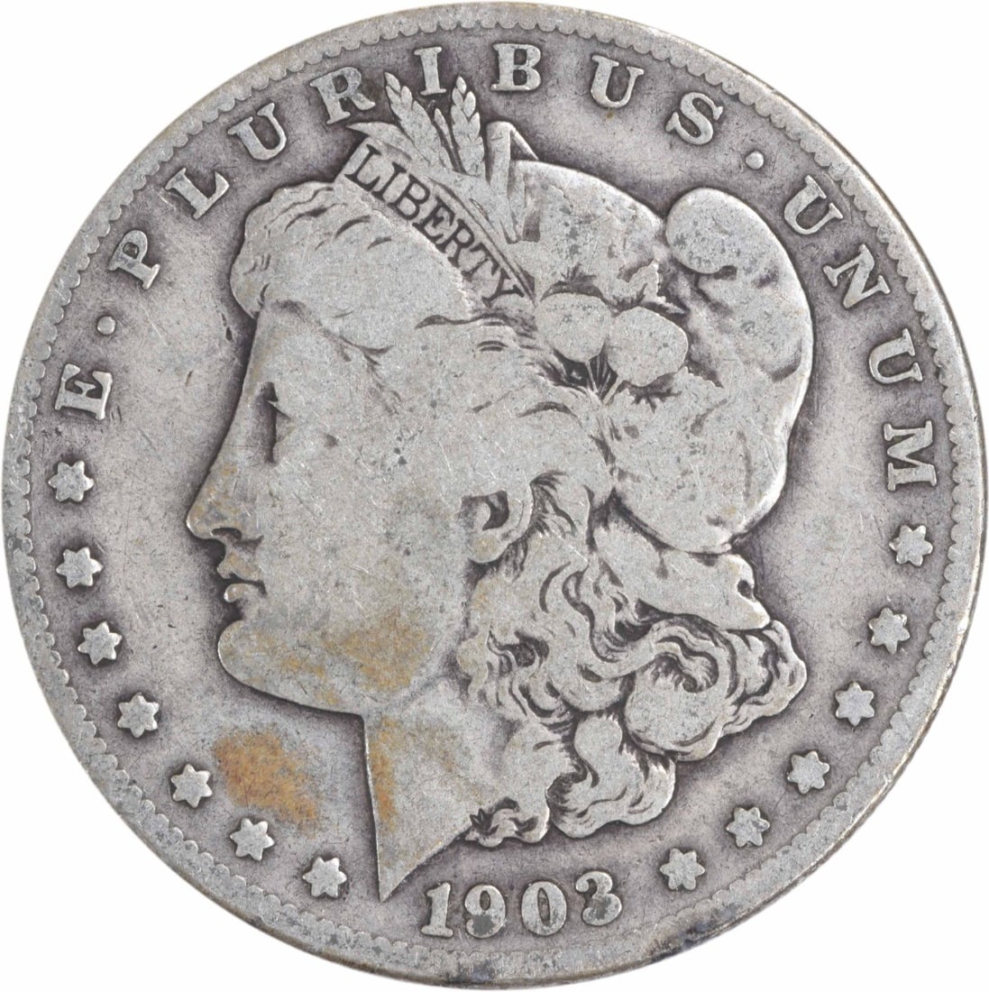 1903-S Morgan Silver Dollar VG Uncertified San Francisco Coin: 1903-S Morgan Silver Dollar VG Uncertified San Francisco Coin This 1903-S Morgan Silver Dollar is a classic piece of American numismatics. With a grade of Very Good (VG), this coin has circulated but 