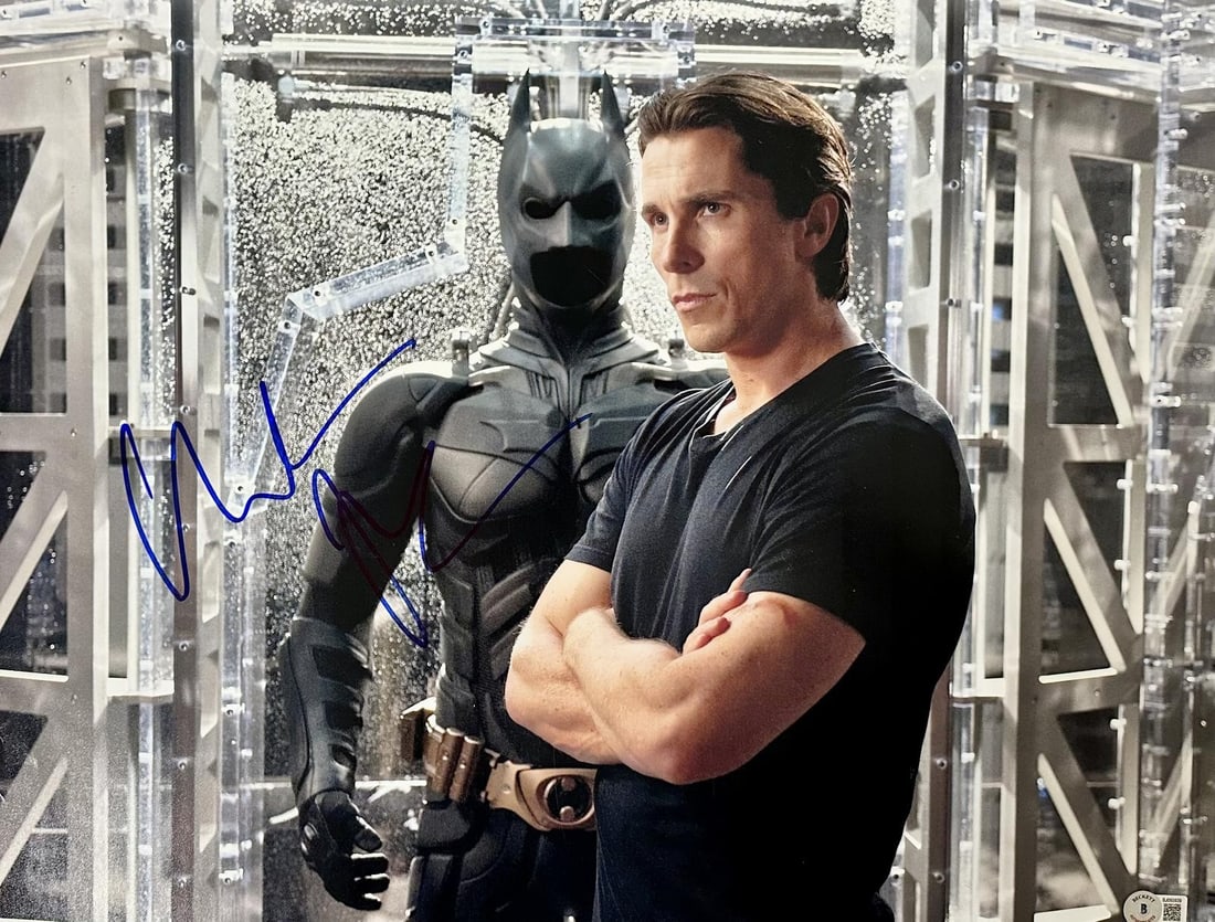 Beckett Certified Christian Bale Batman 16x20 Signed Photo (1 of 1)