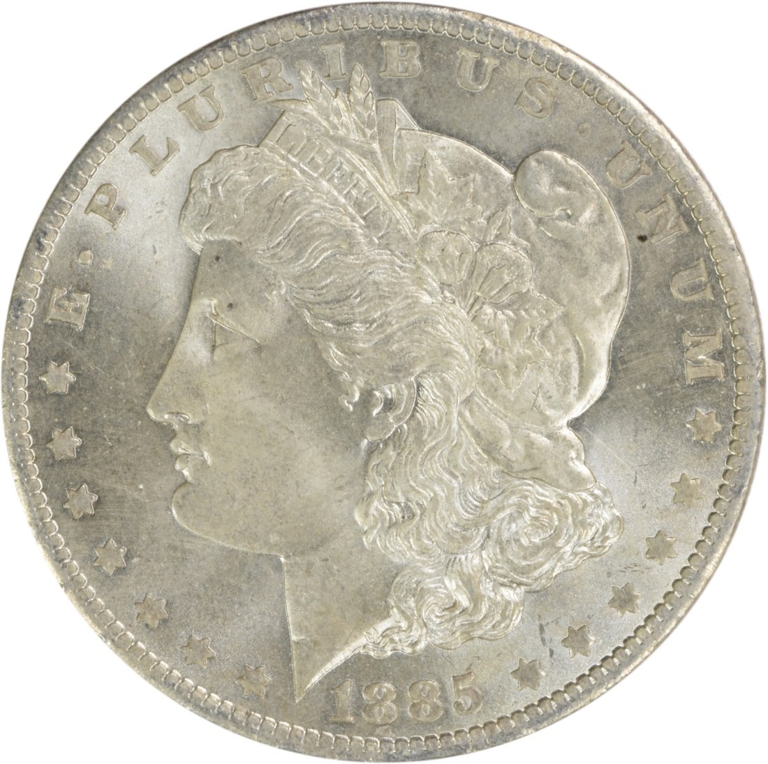 Choice BU 1885-O Morgan Dollar Silver Uncirculated Coin Uncertified: Choice BU 1885-O Morgan Dollar Silver Uncirculated Coin Uncertified This is an 1885-O Morgan Silver Dollar from the United States. The coin is uncirculated and has a Choice Brilliant Uncirculated (BU)