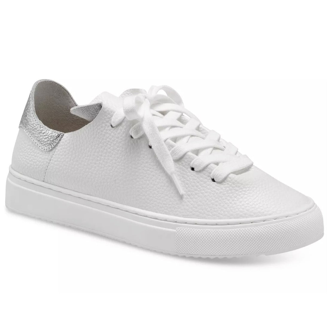 Charter Club Padmaa White Leather Lace-Up Sneakers 10M: Charter Club Padmaa White Leather Lace-Up Sneakers 10M Introducing the Padmaa Lace-Up Low Top Round Toe Sneakers, a perfect blend of style and comfort. These white sneakers feature a classic low-top d
