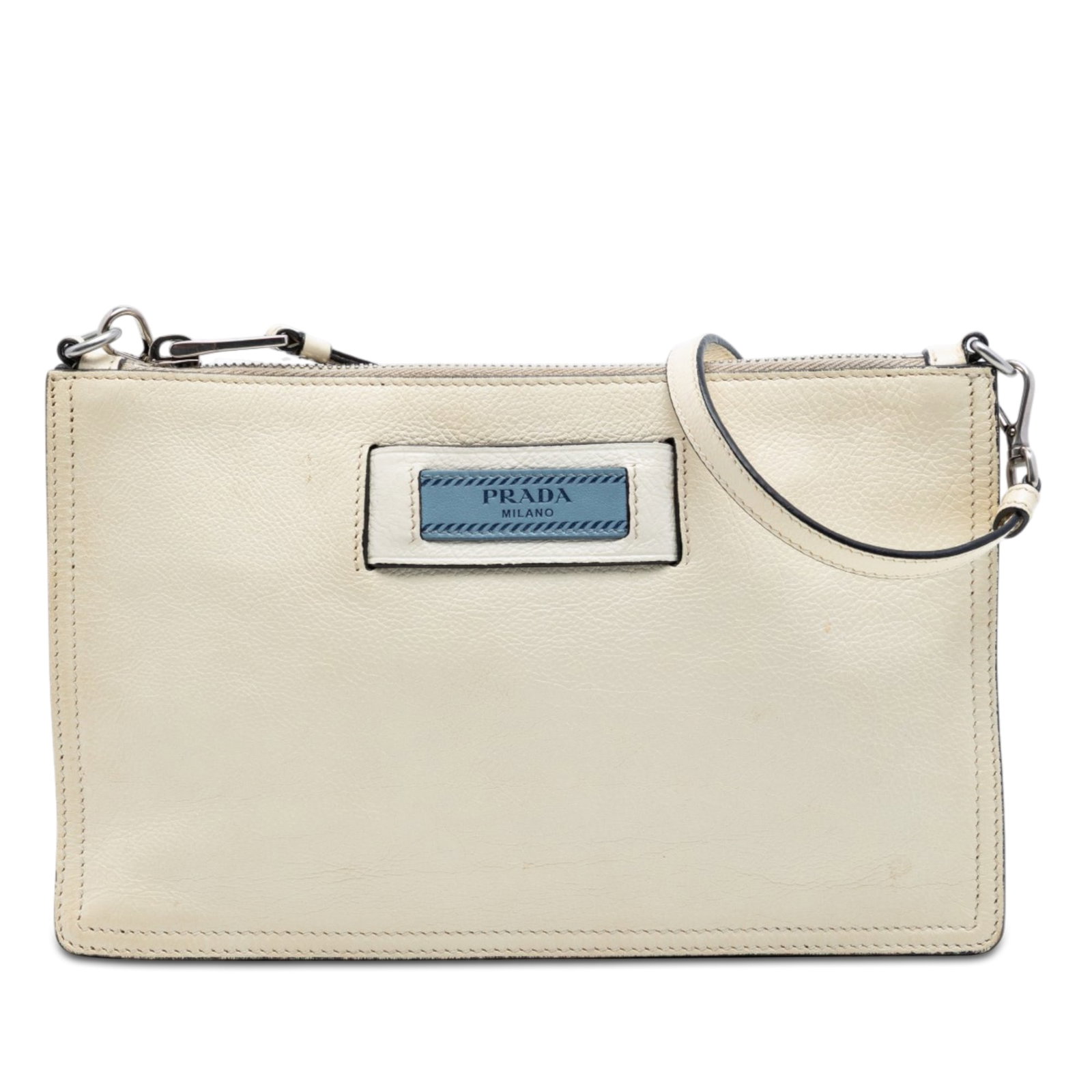 Prada Etiquette White Leather Crossbody Bag (1 of 6)