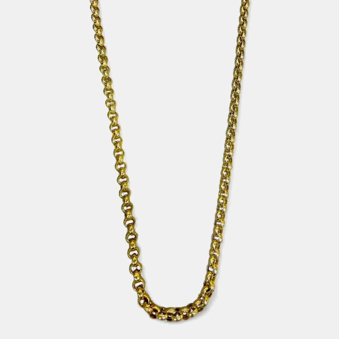 Rachel Koen 14k Yellow Gold Rolo Link Necklace 25.5 in (1 of 5)