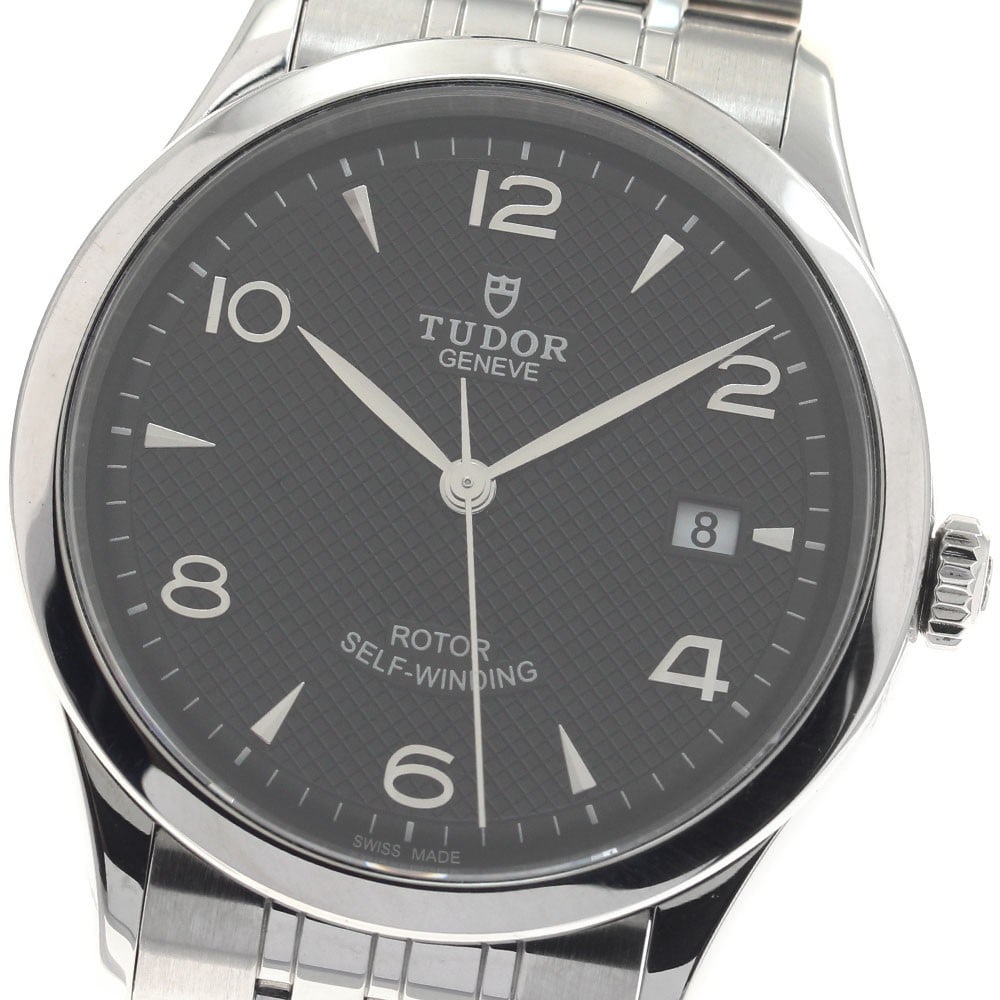 TUDOR 1926 Ref 91550 Mens Automatic Date Wristwatch: TUDOR 1926 Ref 91550 Mens Automatic Date Wristwatch TUDOR 1926 Date men's automatic wristwatch, reference 91550, made in Switzerland. It features a black dial, stainless steel case and stainless steel