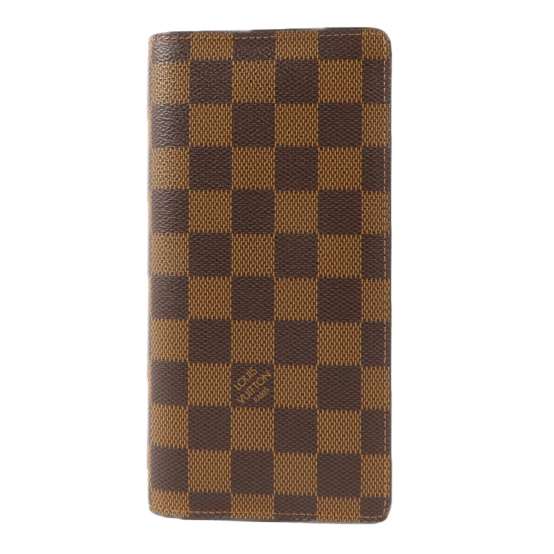 Louis Vuitton Portefeuille Brazza Long Wallet N60017 Damier Brown: Louis Vuitton Portefeuille Brazza Long Wallet N60017 Damier Brown A Louis Vuitton Portefeuille Brazza long wallet in Damier brown, model N60017. It is made from Damier and PVC coated canvas and comes 