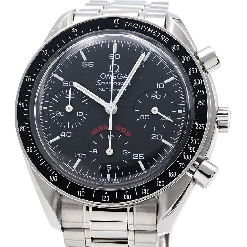 OMEGA Speedmaster AC Milan 100th Anniversary Limited Edition 3810.51.41: OMEGA Speedmaster AC Milan 100th Anniversary Limited Edition 3810.51.41 This OMEGA Speedmaster AC Milan 100th Anniversary Limited Edition wristwatch commemorates the centenary of AC Milan and is limit