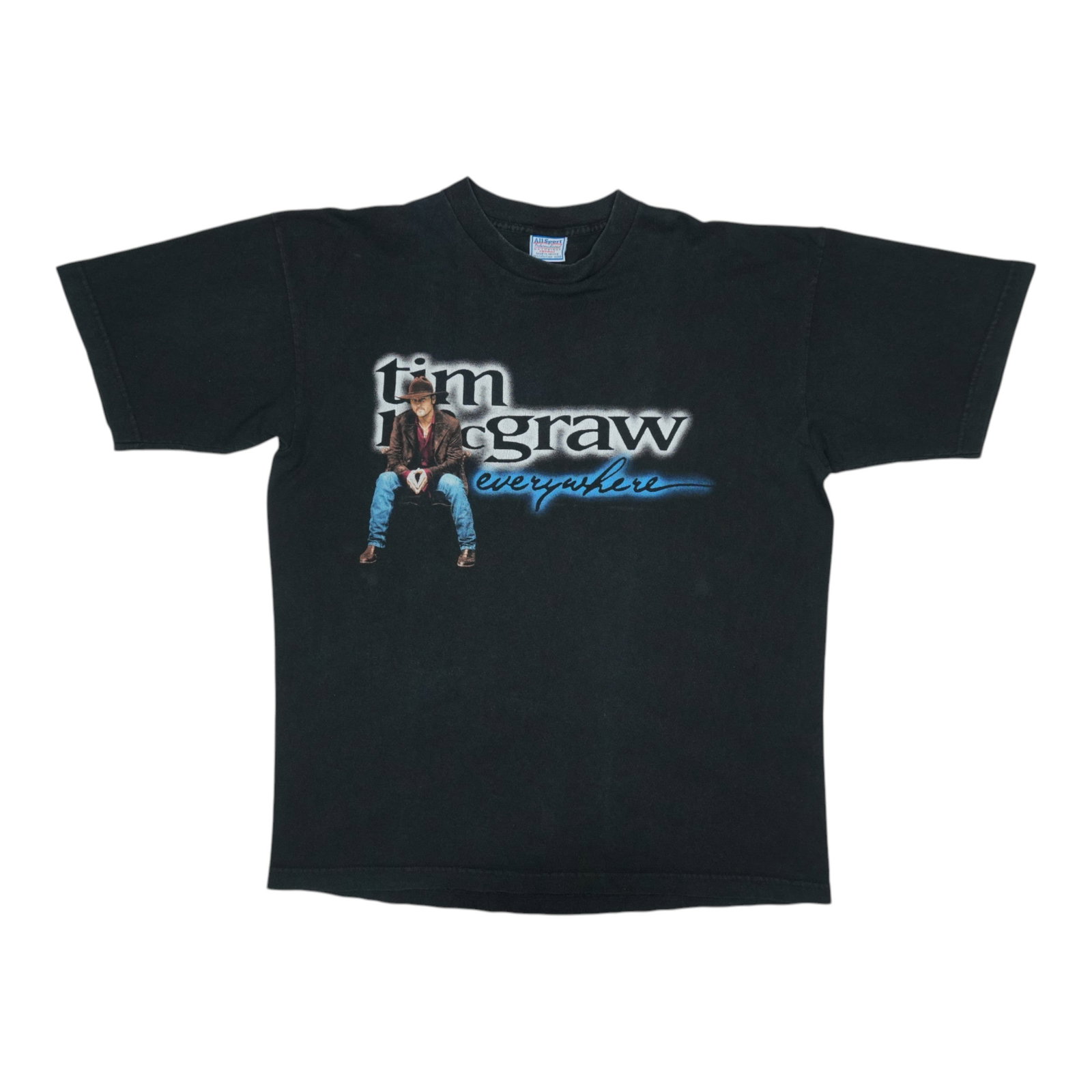 Vintage 1997 Tim McGraw Everywhere Concert Tour Graphic T-Shirt Black XL (1 of 6)