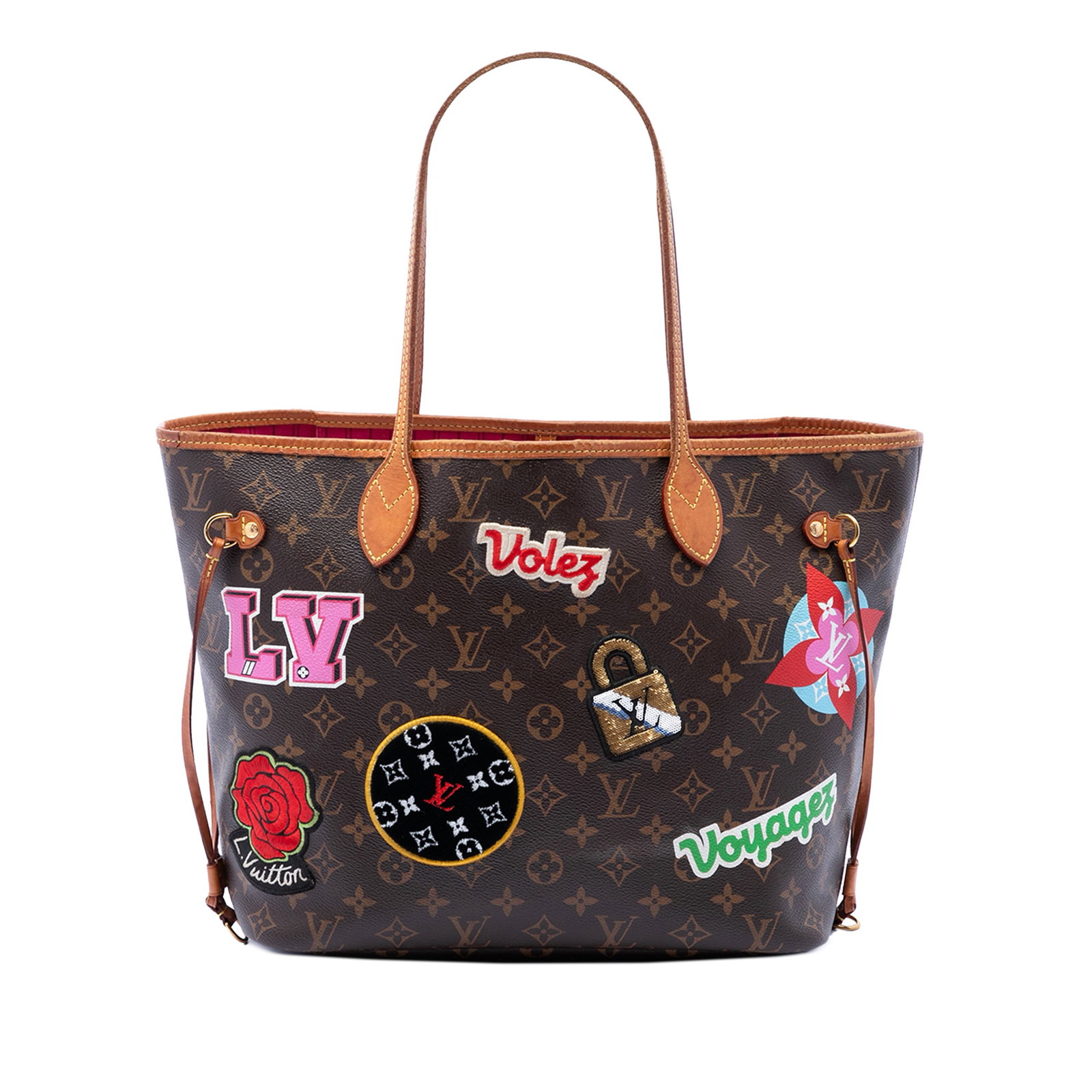 Louis Vuitton Neverfull MM Monogram Patches Tote Bag (1 of 6)
