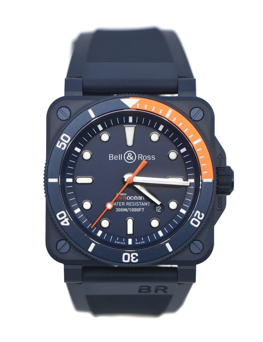 Bell Ross Tara Ocean BR0392DC Blue Ceramic Automatic Wristwatch (1 of 5)