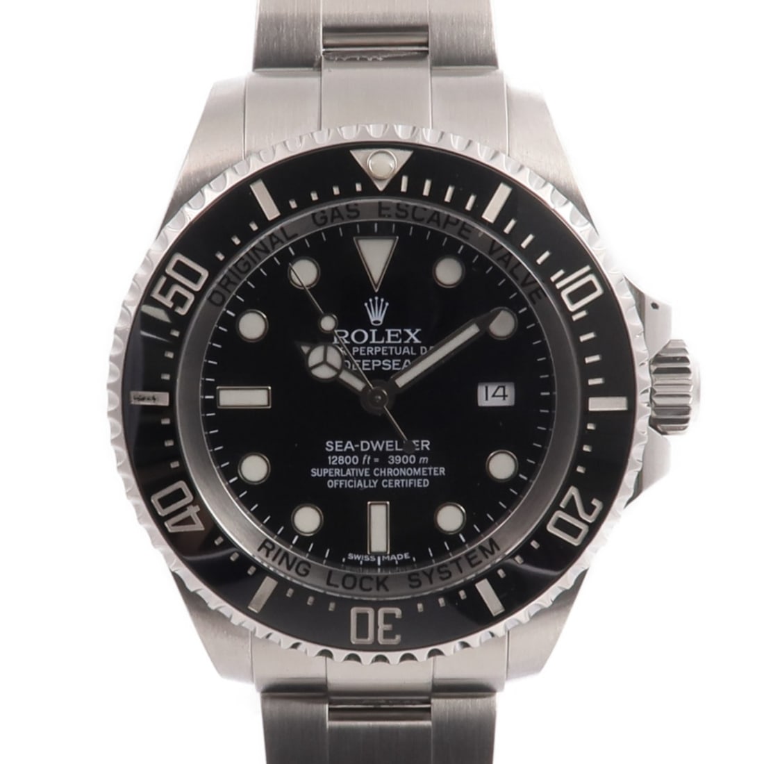 Rolex 116660 Sea-Dweller Deepsea automatic stainless steel mens watch: Rolex 116660 Sea-Dweller Deepsea automatic stainless steel mens watch ROLEX Sea-Dweller Deepsea Automatic Watch model 116660 (2015) in black and black, made of stainless steel. This men's watch featur