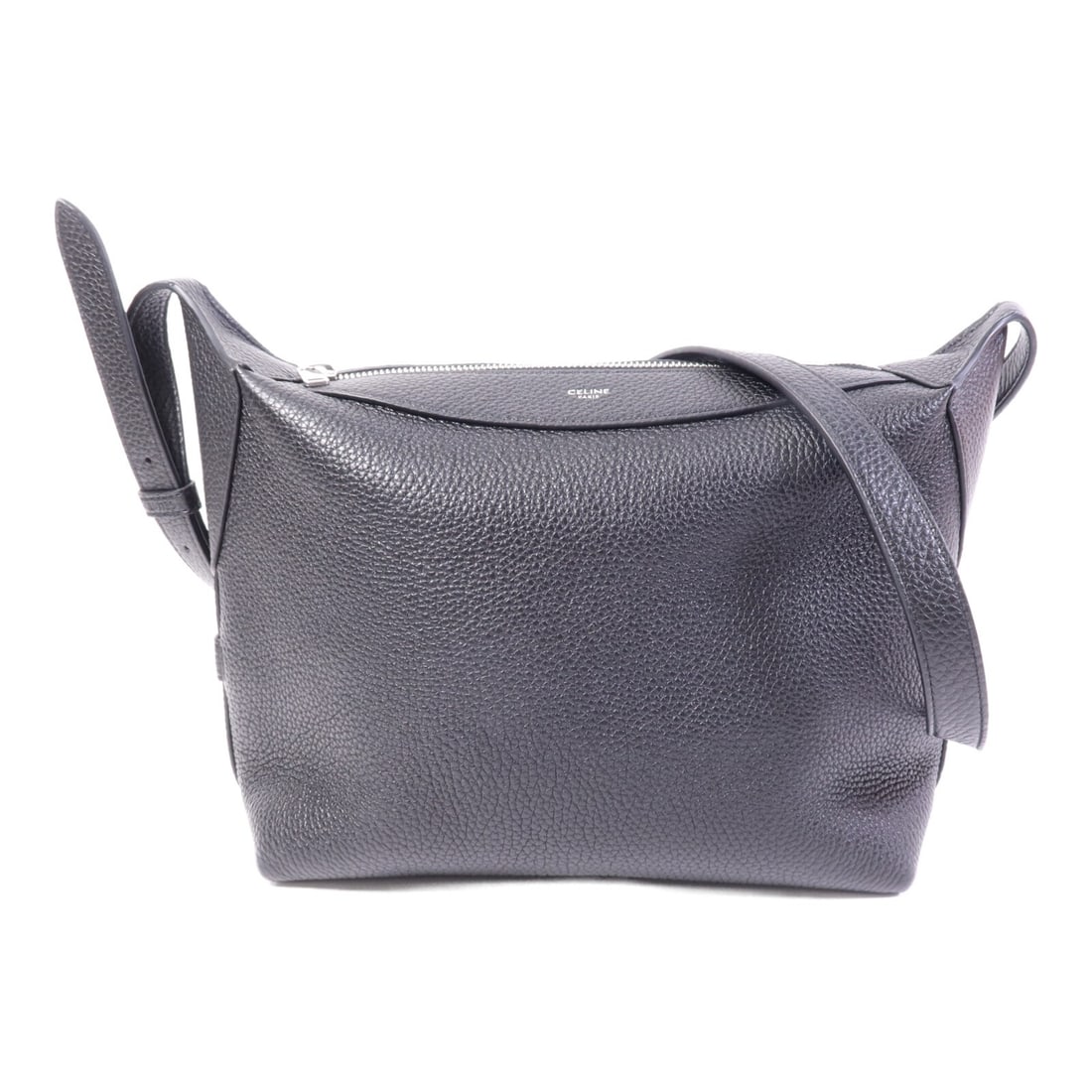 CELINE Harry 122333 Shoulder Bag Black Calfskin Leather SHW: CELINE Harry 122333 Shoulder Bag Black Calfskin Leather SHW CELINE SHW Harry Shoulder Bag in black calfskin leather, model 122333. This shoulder bag is designed for women and was manufactured in Franc