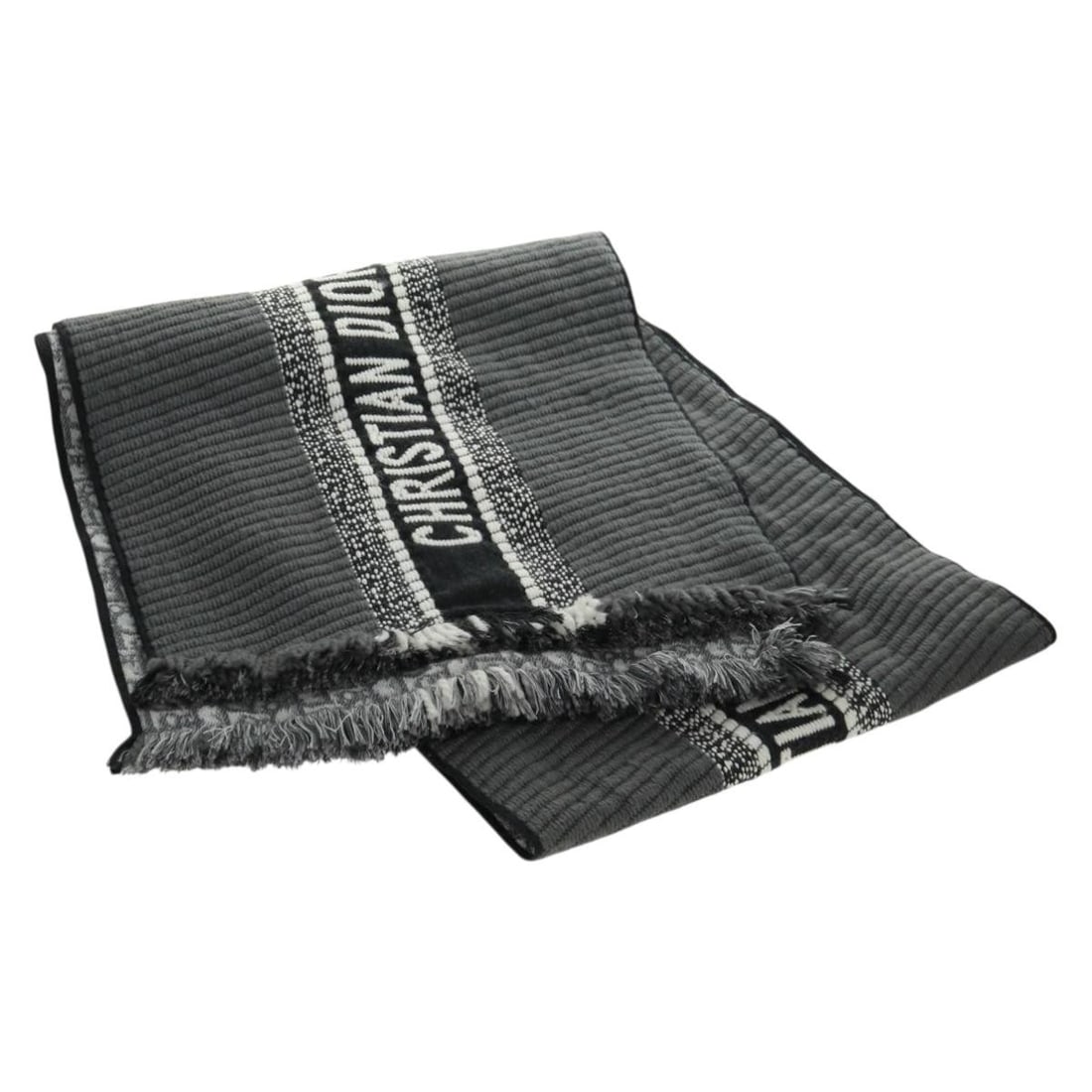 Black Wool Oblique Scarf by Christian Dior Italy 74.8 Inch: Black Wool Oblique Scarf by Christian Dior Italy 74.8 Inch This Christian Dior Oblique scarf is crafted from wool in black and features a generous size for versatile styling. Made in Italy, it comes w