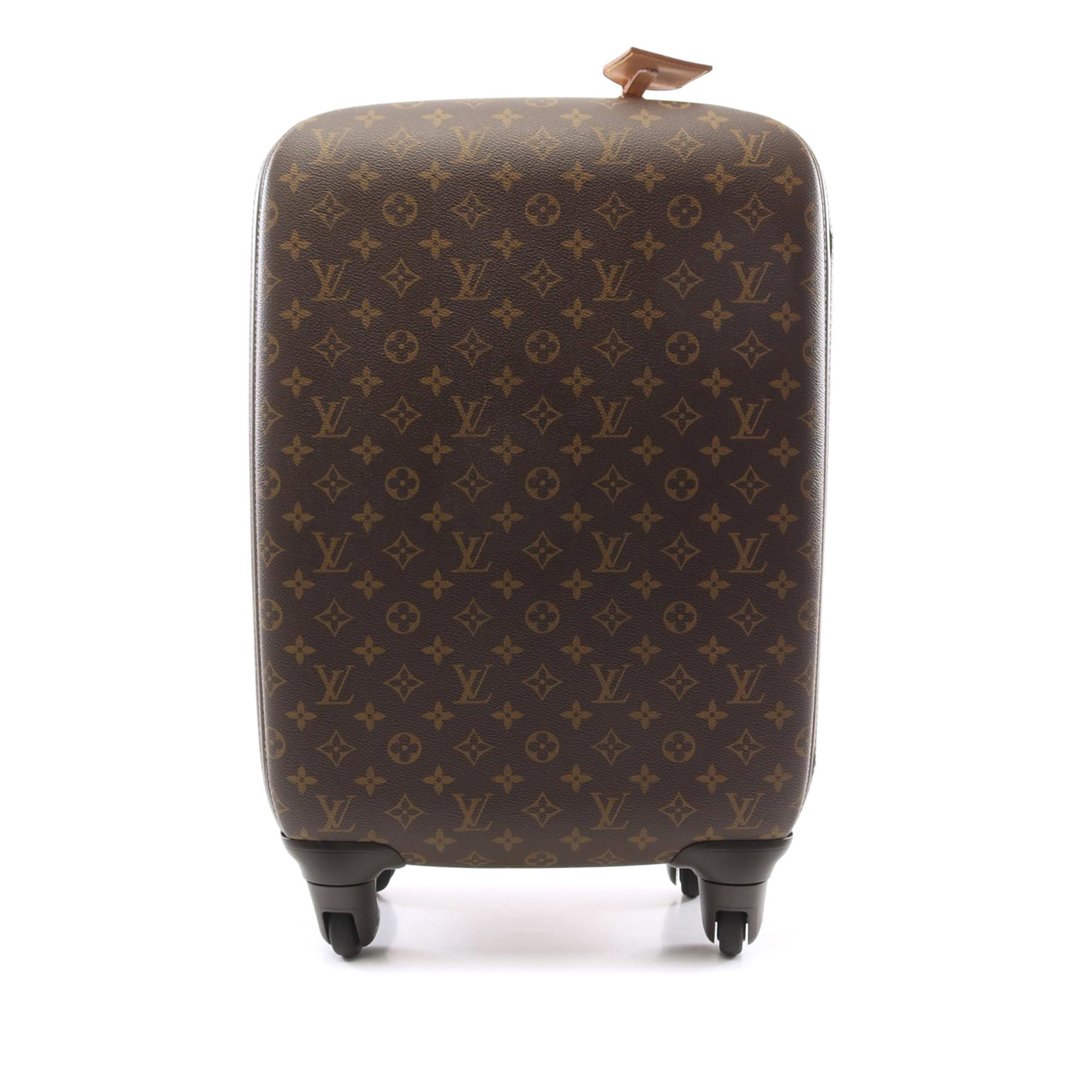 Louis Vuitton Monogram Zephyr 50 Travel Bag with Trolley Wheels: Louis Vuitton Monogram Zephyr 50 Travel Bag with Trolley Wheels The Louis Vuitton Monogram Zephyr 50 is a stylish and functional travel bag crafted from durable monogram canvas. It features a flat lea