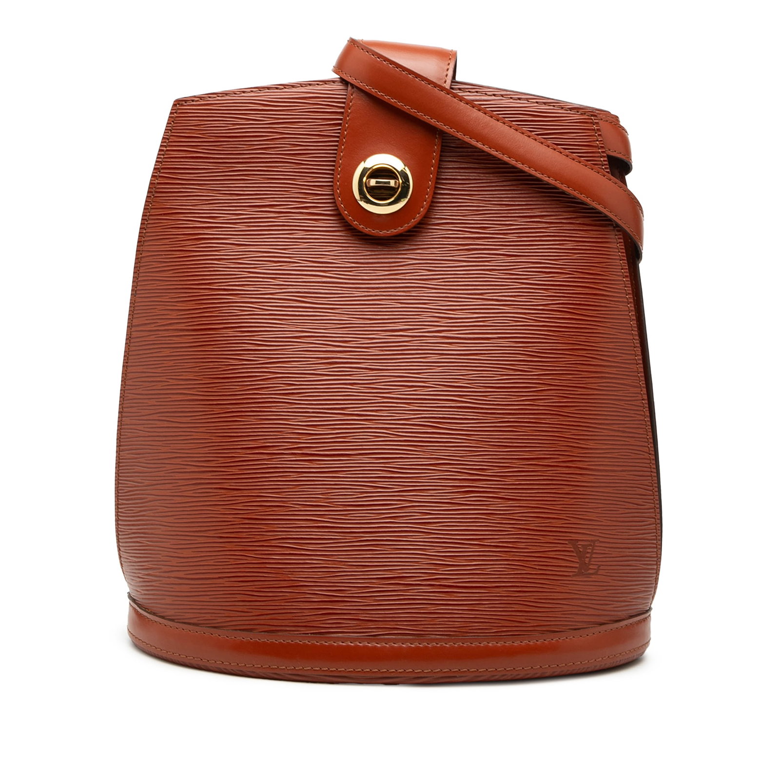 Louis Vuitton Epi Cluny Brown Leather Shoulder Bag: Louis Vuitton Epi Cluny Brown Leather Shoulder Bag This Louis Vuitton Epi Cluny bag features a durable epi leather exterior in brown, complemented by a flat leather shoulder strap. The bag is designed