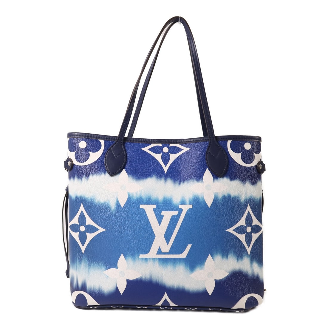 Louis Vuitton Neverfull MM Monogram Escale tote M45128 blue white: Louis Vuitton Neverfull MM Monogram Escale tote M45128 blue white Louis Vuitton Neverfull MM tote bag, model M45128, in Monogram Escale Blue/White. Made from PVC coated canvas, this women's regular-si