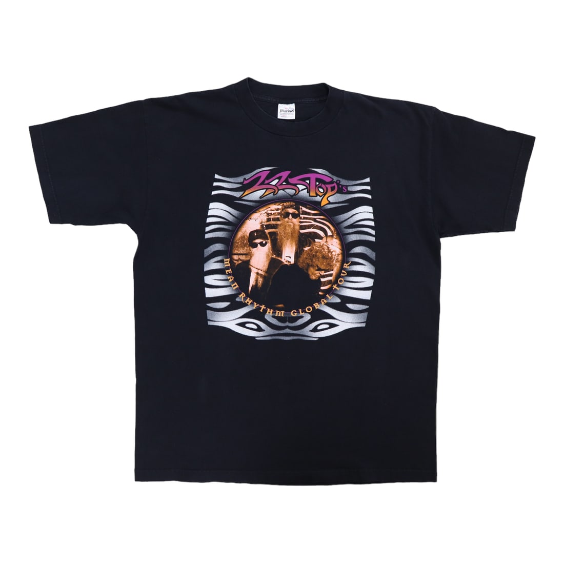 Vintage 1997 ZZ Top Mean Rhythm Tour Black Cotton Graphic Shirt XL (1 of 5)