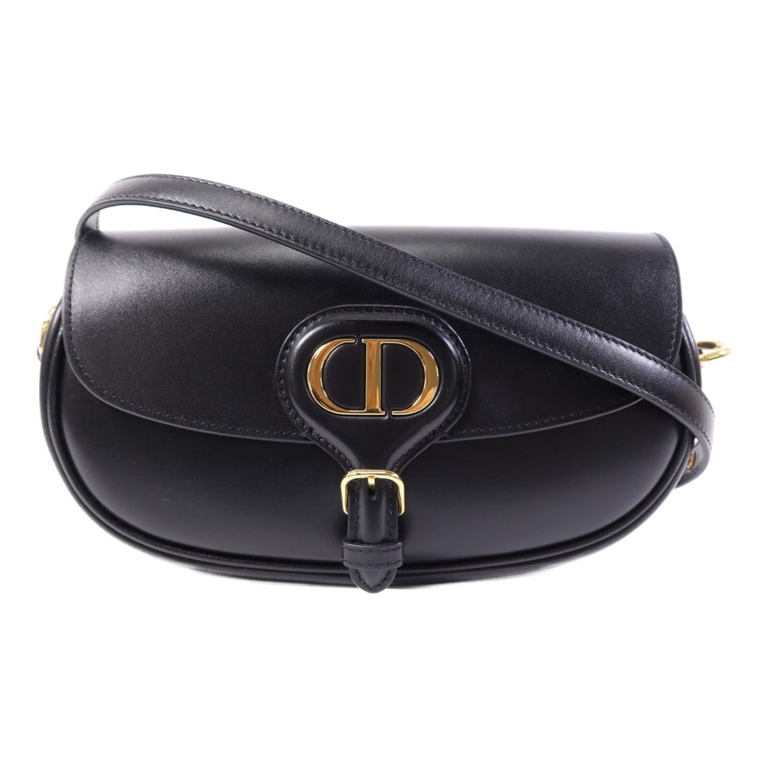 Dior Bobby East West Black Calfskin Shoulder Bag with CD Hardware: Dior Bobby East West Black Calfskin Shoulder Bag with CD Hardware A Christian Dior Bobby East West shoulder bag in black calfskin leather. The bag features a magnetic pocket, one open exterior pocket,