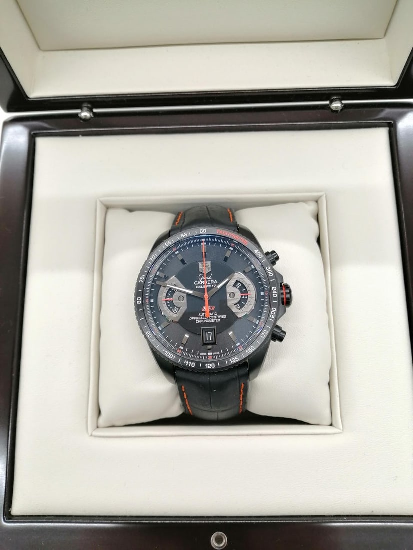 TAG Heuer CAV518K Grand Carrera Caliber 17 RS2 Wristwatch (1 of 11)