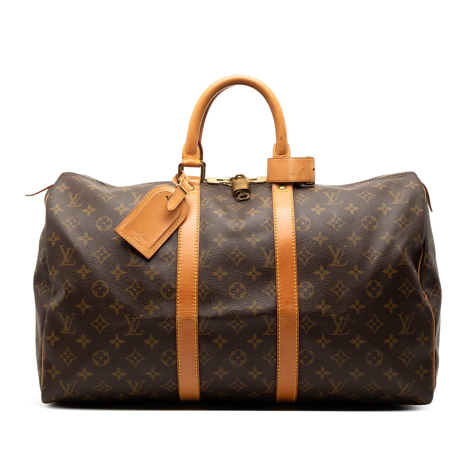 Louis Vuitton Keepall 45 Brown Monogram Canvas Travel Bag (1 of 8)
