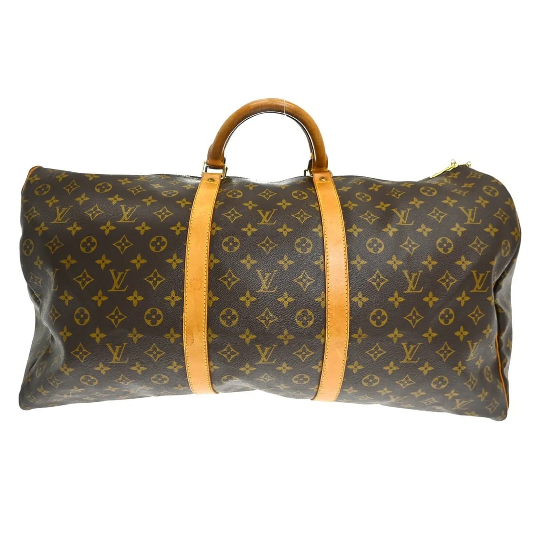 Louis Vuitton Keepall Monogram Canvas Travel Bag 60cm: Louis Vuitton Keepall Monogram Canvas Travel Bag 60cm This Louis Vuitton Keepall Bag features the iconic Monogram canvas in brown and is designed for unisex use. Made in France, the bag measures 60cm 