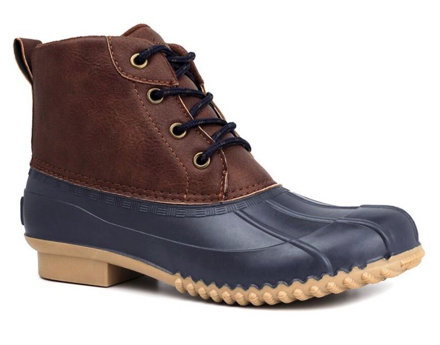 London Fog Winley Women's Navy Duck Boots 9M Water-Resistant: London Fog Winley Women's Navy Duck Boots 9M Water-Resistant Introducing the London Fog Winley Women's Water-Resistant Duck Boots, designed for style and functionality. These ankle boots feature a chi