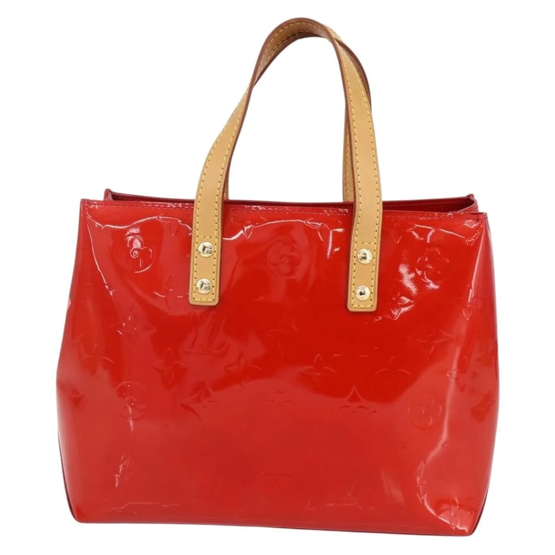 Louis Vuitton Reade Red Patent Leather Monogram Vernis Handbag (1 of 18)