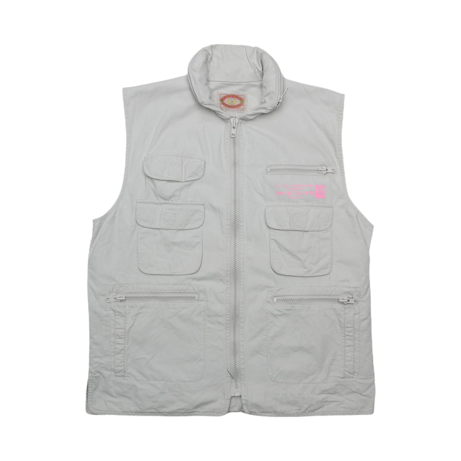 Pink Floyd 1988 Tour Vest Cotton Blend Large Tan (1 of 2)