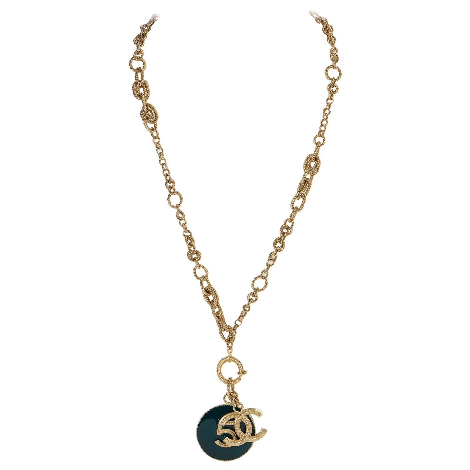Chanel 5 CC Long Silver Tone Necklace Spring 2013: Chanel 5 CC Long Silver Tone Necklace Spring 2013 This exquisite Chanel 5 & CC Long Silver Necklace features a stunning combination of silver tone and black elements, making it a striking addition to 