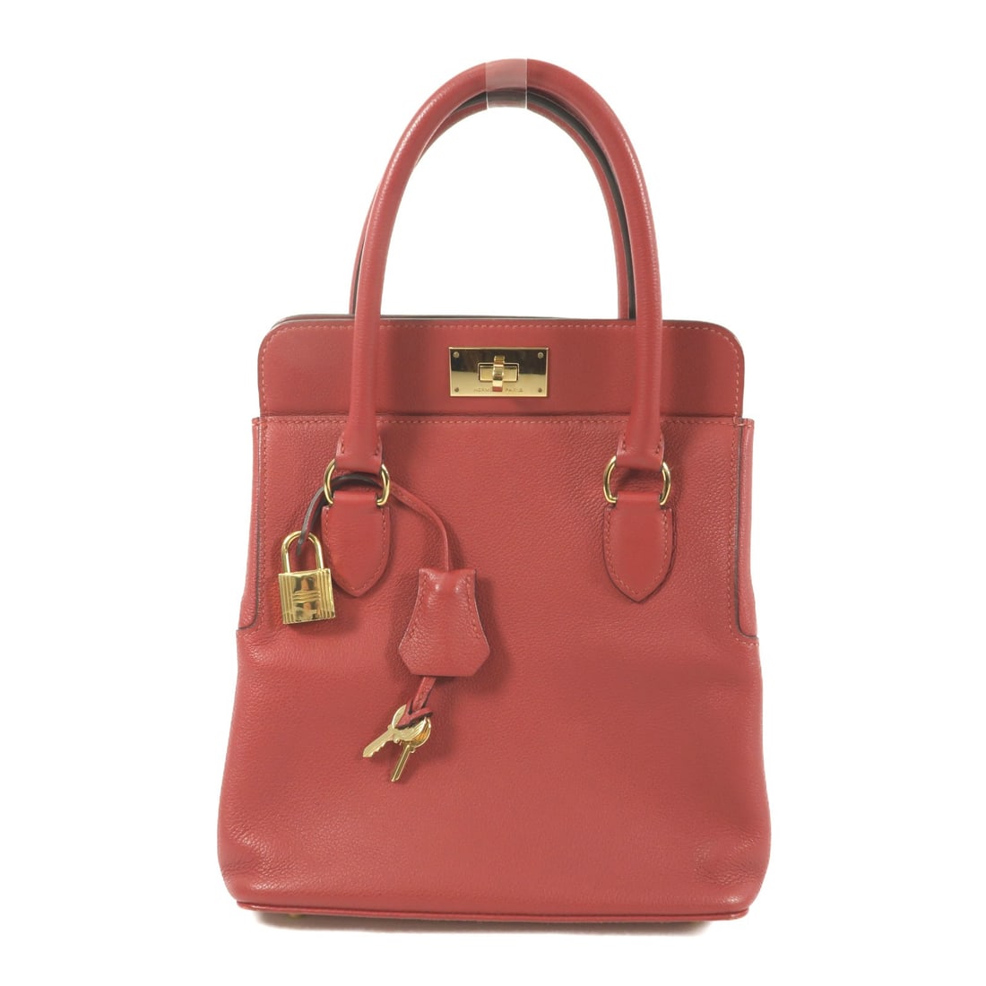 Hermes Toobox 20 Evercolor Calfskin Tote Rouge Grenat (1 of 15)