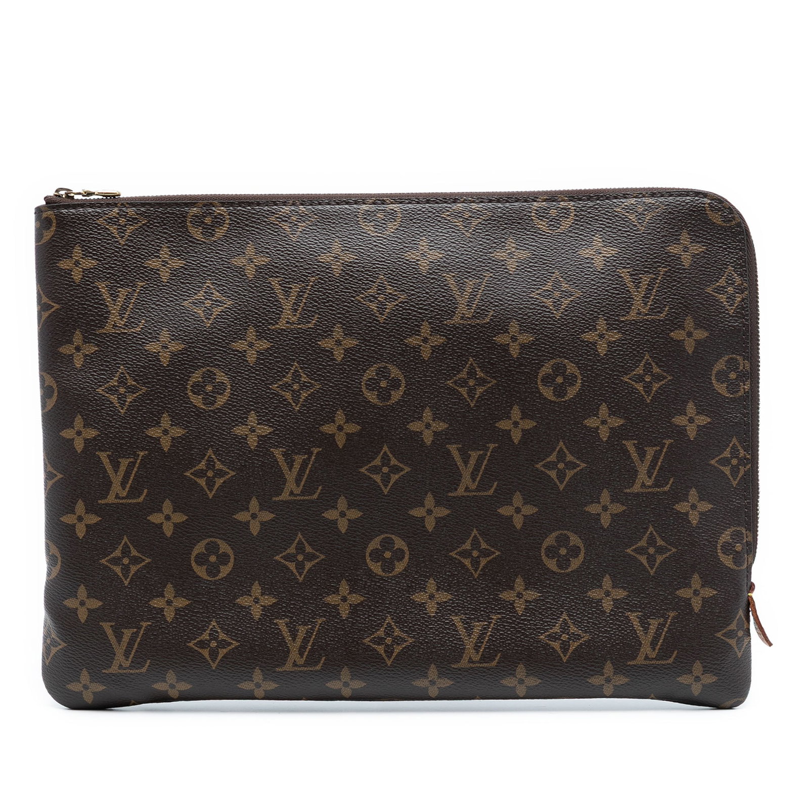 Monogram Canvas Etui Voyage MM Brown Travel Pouch by Louis Vuitton: Monogram Canvas Etui Voyage MM Brown Travel Pouch by Louis Vuitton The Louis Vuitton Monogram Etui Voyage MM features a monogram canvas body with a top zip closure and an interior slip pocket. The ext