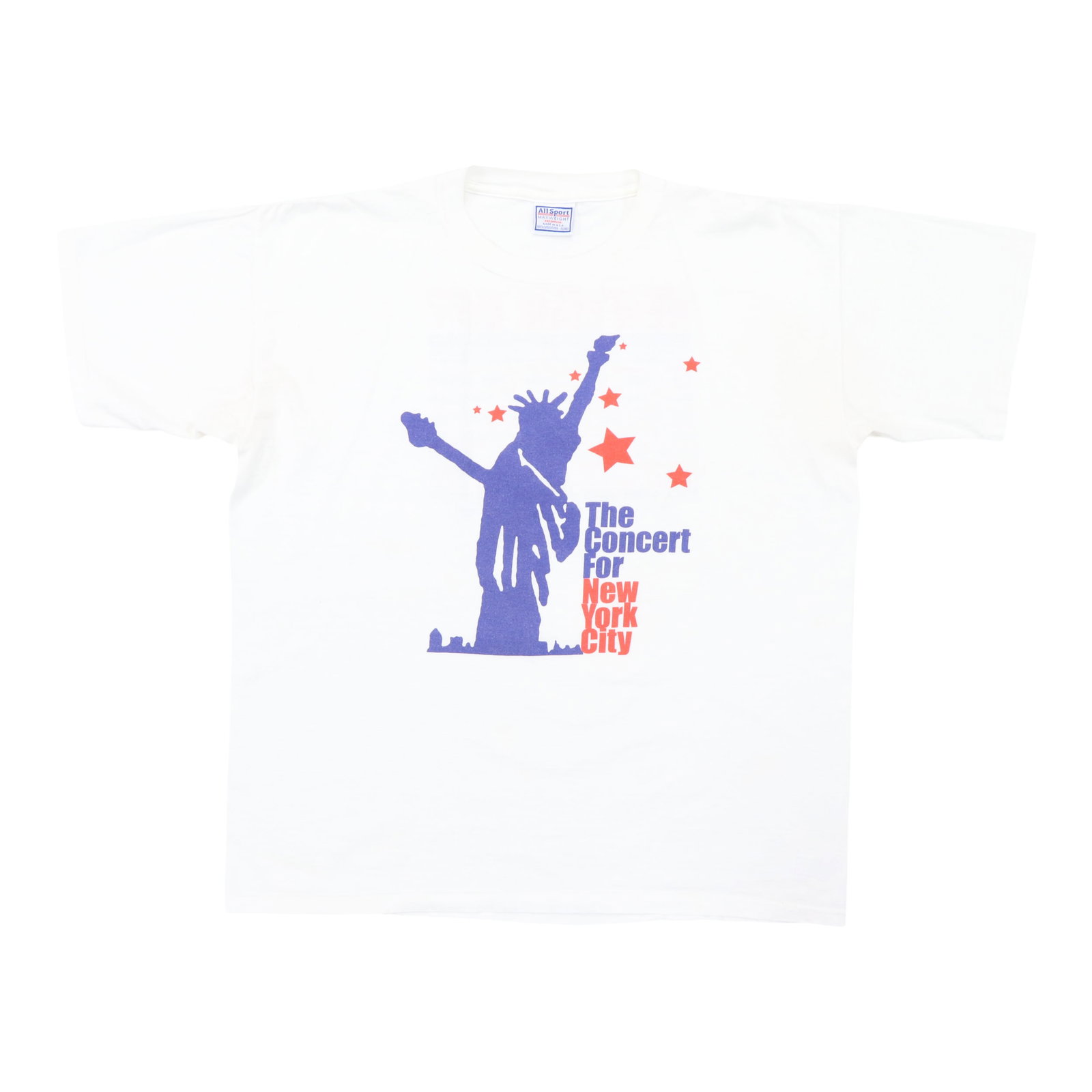 Vintage 2001 Concert For New York City White Cotton Graphic T-Shirt XL (1 of 6)