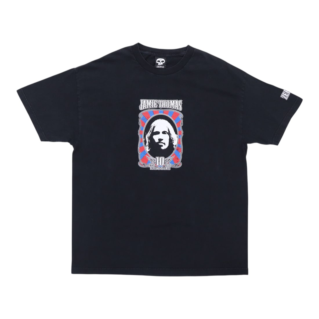 Vintage Jamie Thomas Zero Skateboards Black Shirt 2004 Cotton XL: Vintage Jamie Thomas Zero Skateboards Black Shirt 2004 Cotton XL This is an original vintage 2004 Zero Skateboards Jamie Thomas shirt. It is not a modern reproduction and features no back graphics. Th