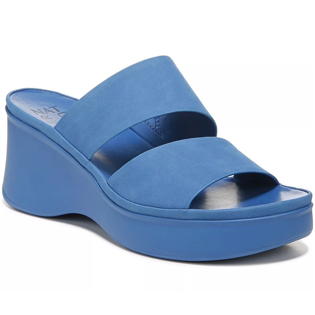 Naturalizer Genn Rally Bluewave Slide Wedge Sandals 10M (1 of 6)