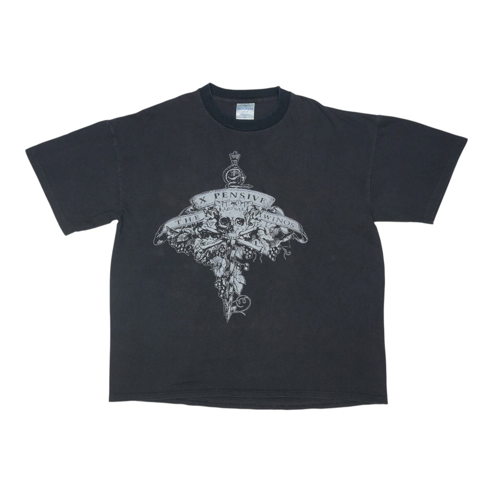 Vintage 1992 Black Cotton Keith Richards Xpensive Winos Tour T-Shirt: Vintage 1992 Black Cotton Keith Richards Xpensive Winos Tour T-Shirt This is an original vintage 1992 Keith Richards Xpensive Winos Tour Shirt featuring front and back graphics. Made from 100% cotton,