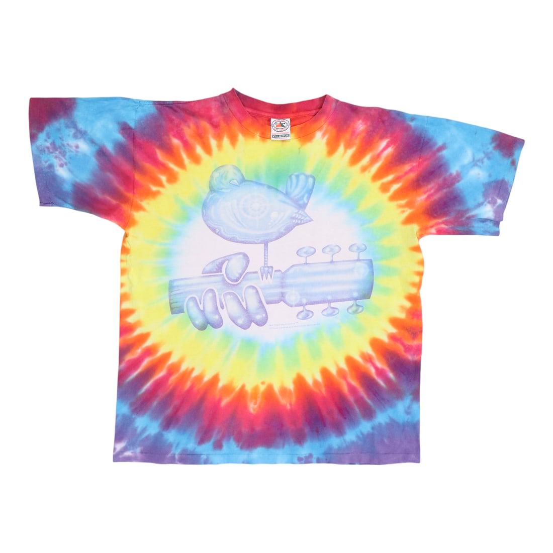 Vintage 1994 Woodstock Festival Tie Dye Cotton Concert T-Shirt XL (1 of 6)