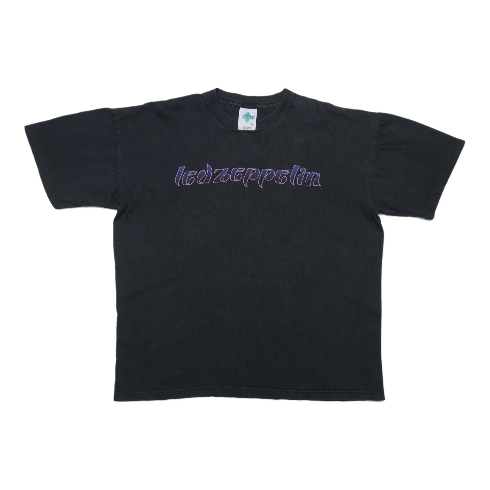 Vintage Black Led Zeppelin Cotton Tee XL 1990s (1 of 4)
