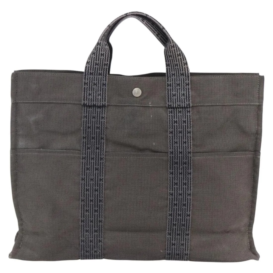 Hermes Fourre Tout tote bag in gray canvas (1 of 18)