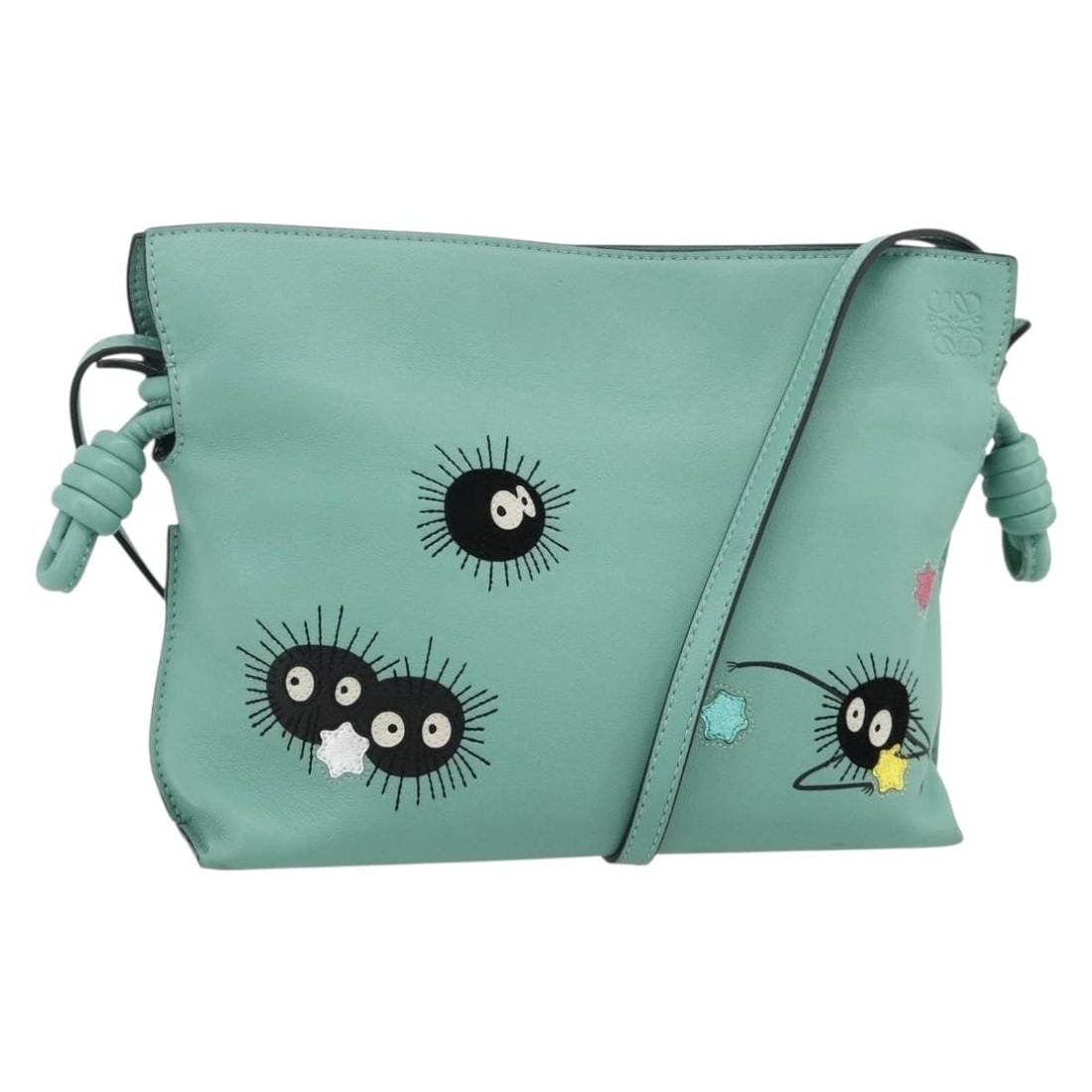 LOEWE Flamenco Clutch Bag Spirited Away Susuwatari Leather Peppermint (1 of 18)