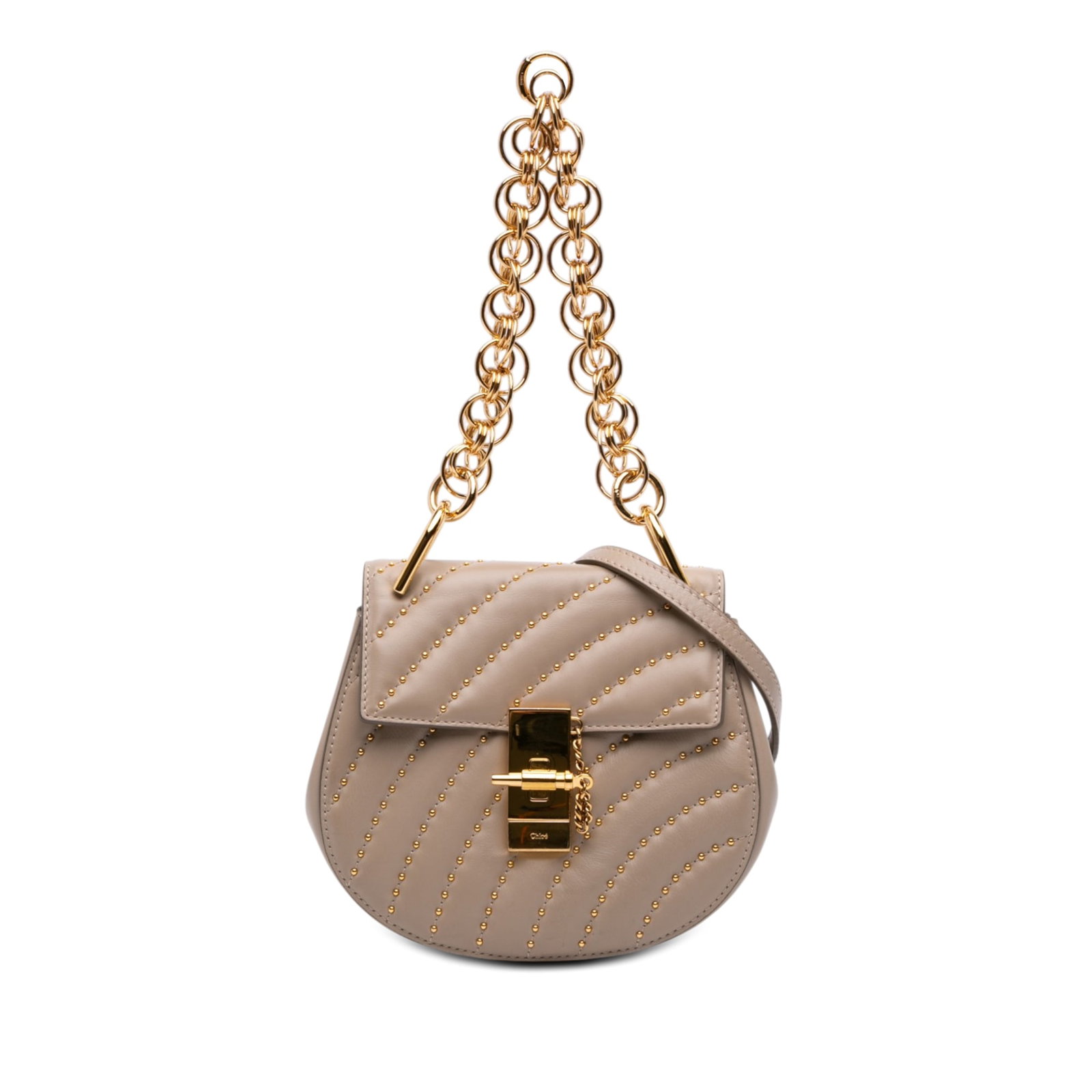 Chloe Drew Bijou Mini Leather Satchel with Studded Quilting (1 of 7)