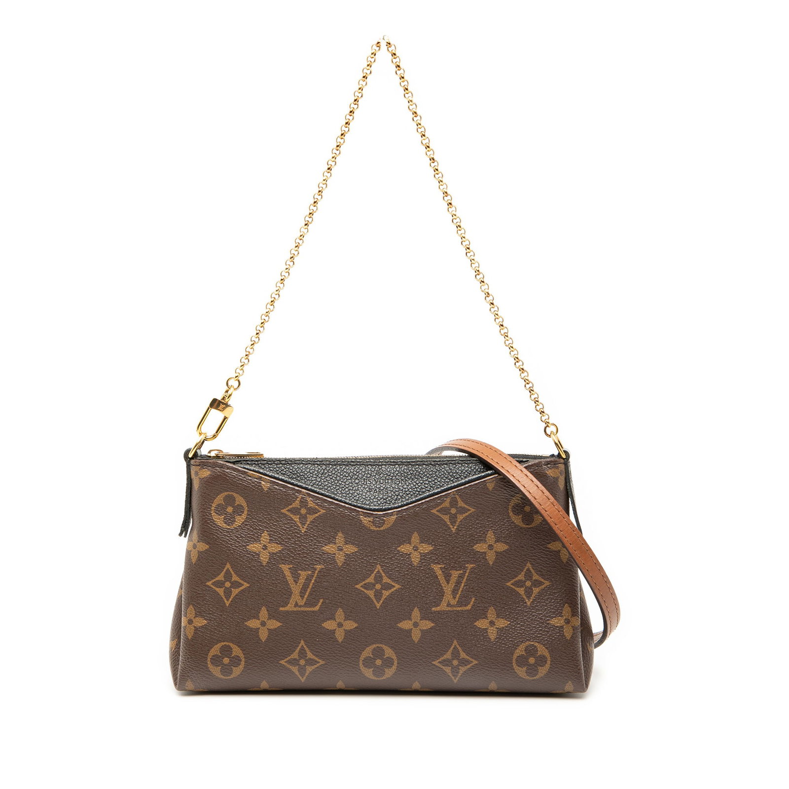 Louis Vuitton Pallas Clutch in Monogram Canvas with Leather Trim (1 of 7)