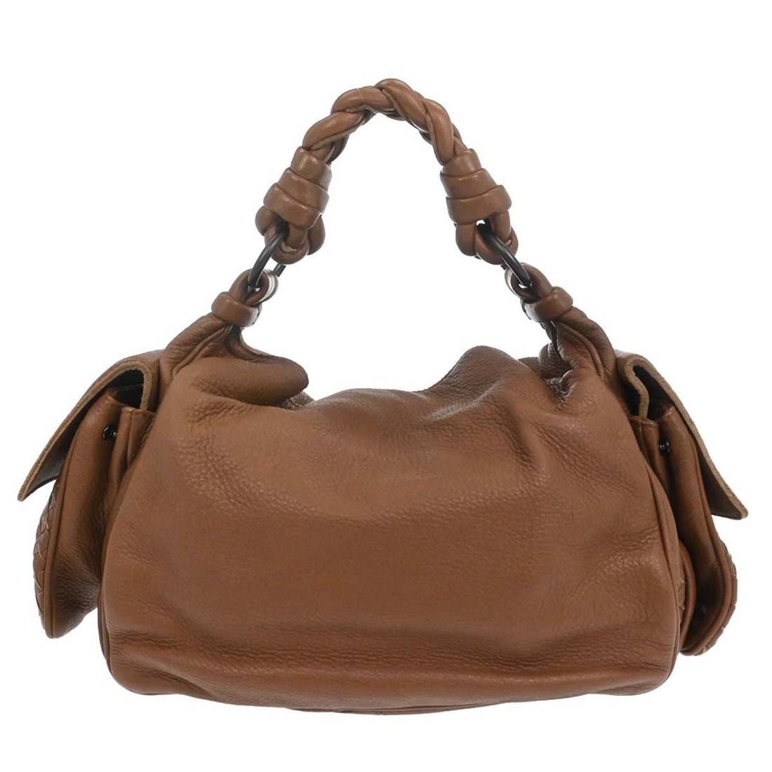 Bottega Veneta Intrecciato Brown Leather Large Hobo Top Handle Bag (1 of 18)