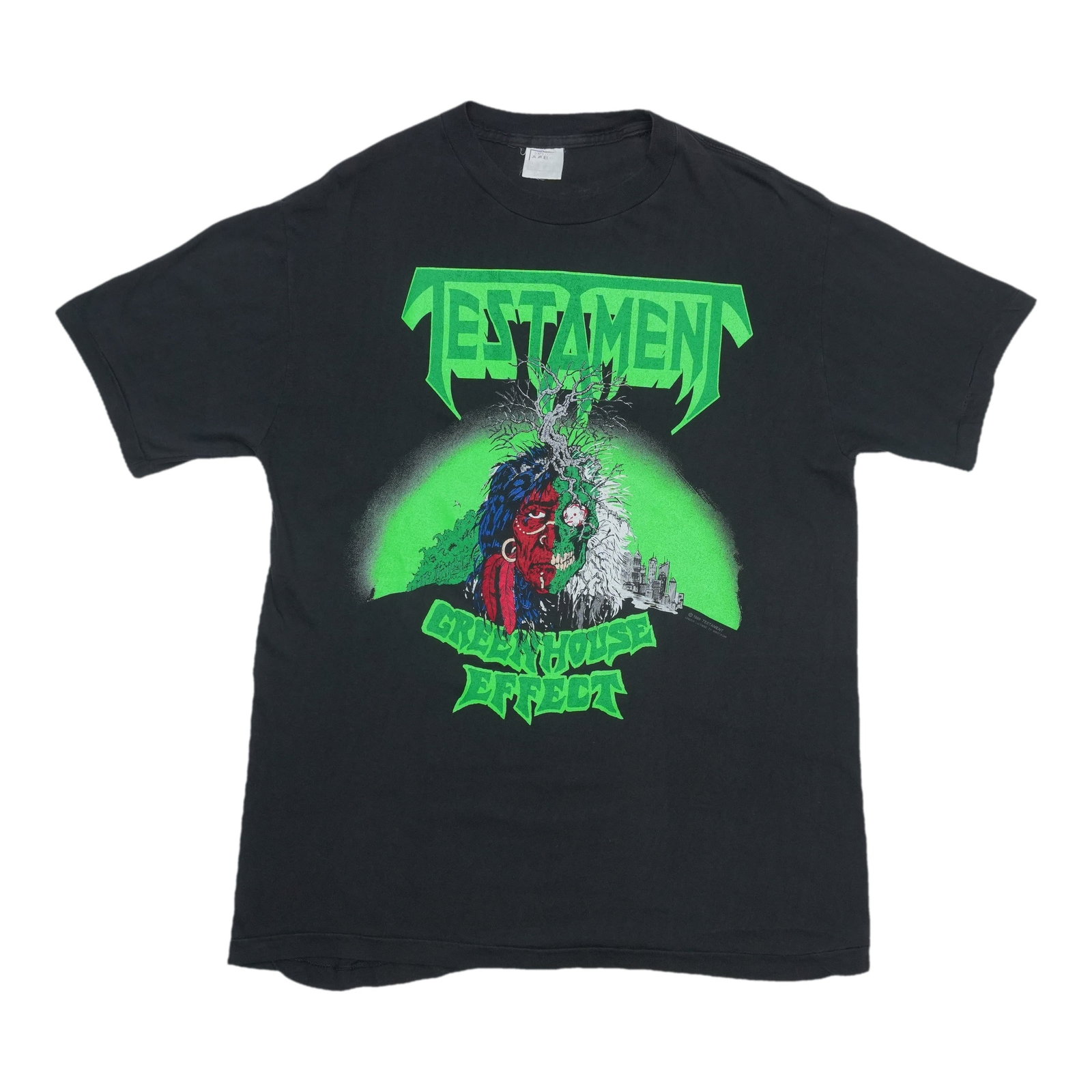 Vintage Testament 1989 Tour T Shirt Black Cotton (1 of 6)