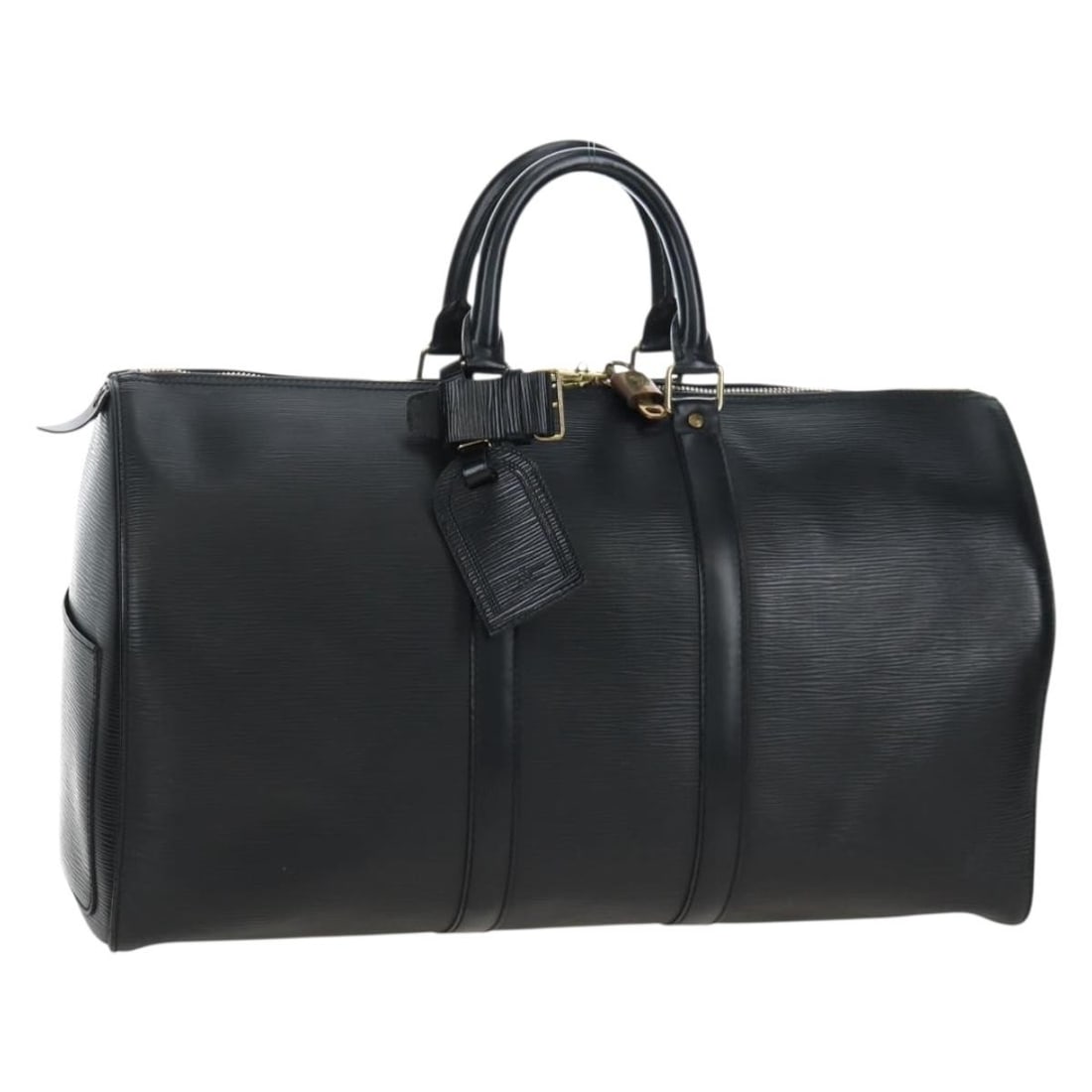 Black Epi Leather Boston Bag Louis Vuitton Keepall 45 M42972 (1 of 18)