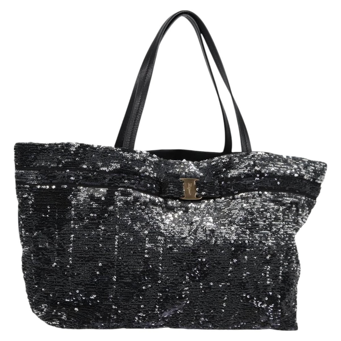 Black Nylon Tote Bag Salvatore Ferragamo with Dust Bag Italy (1 of 18)